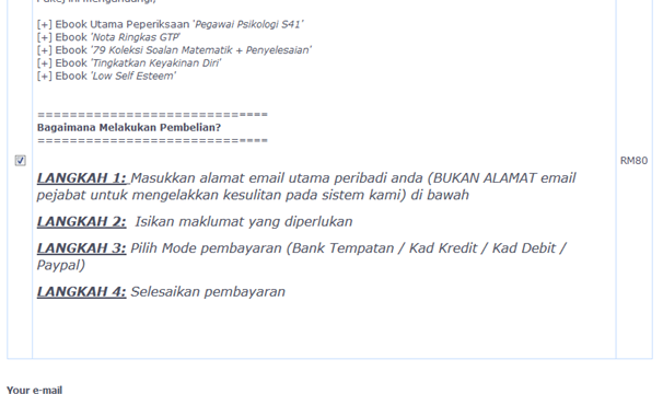 Cara Beli Ebook Peperiksaan Pegawai Psikologi